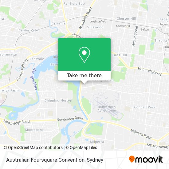 Australian Foursquare Convention map