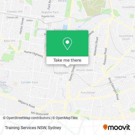 Training Services NSW map