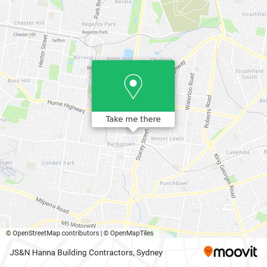 JS&N Hanna Building Contractors map