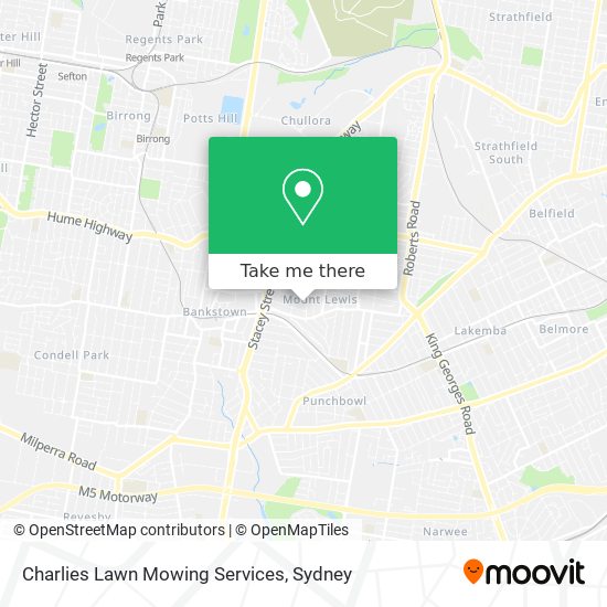 Charlies Lawn Mowing Services map