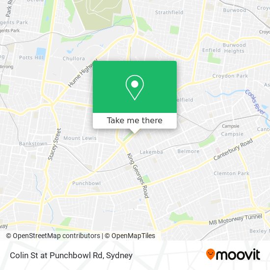 Colin St at Punchbowl Rd map