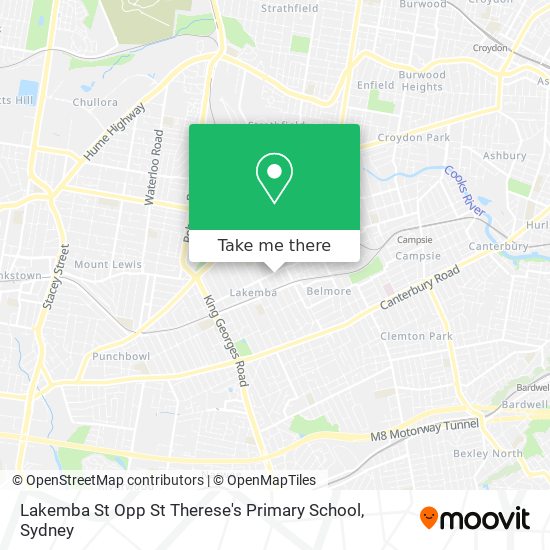 Lakemba St Opp St Therese's Primary School map