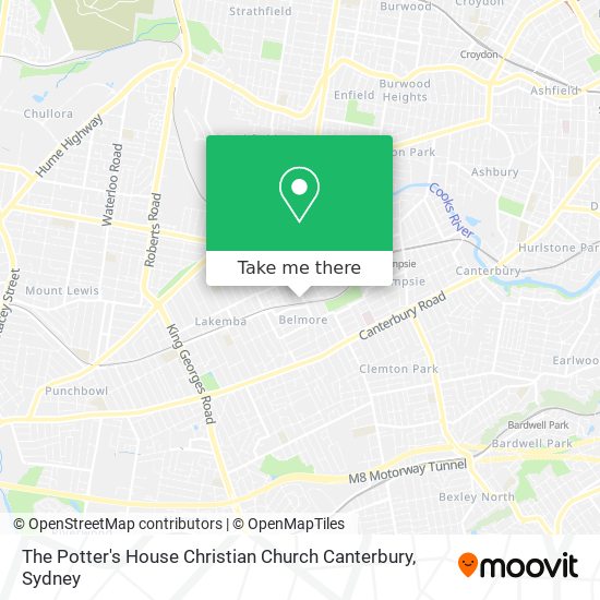The Potter's House Christian Church Canterbury map
