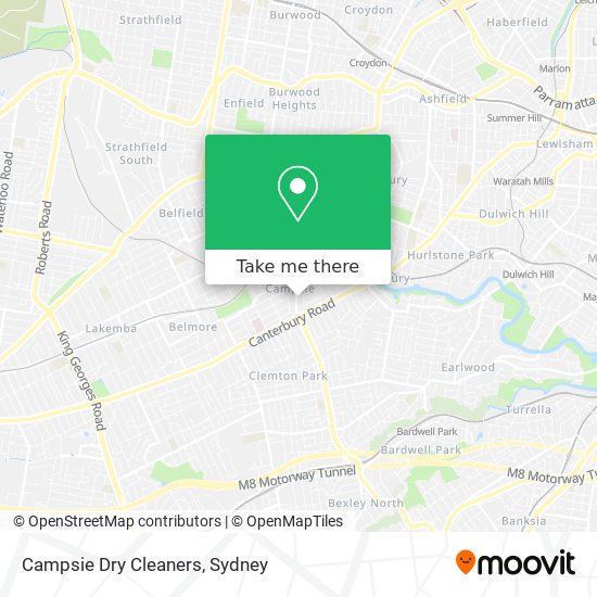 Campsie Dry Cleaners map