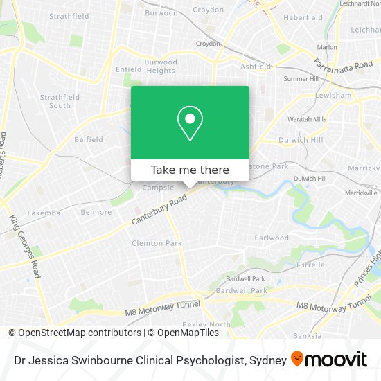 Dr Jessica Swinbourne Clinical Psychologist map