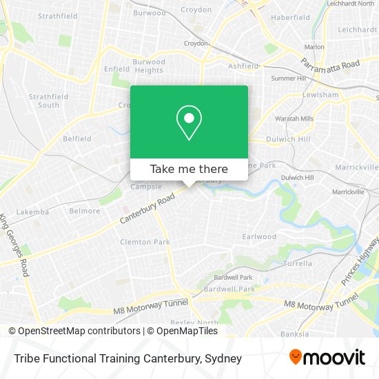 Tribe Functional Training Canterbury map