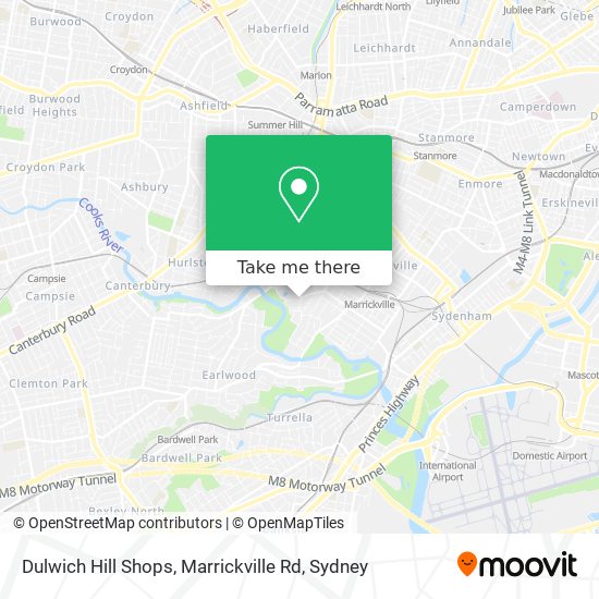 Dulwich Hill Shops, Marrickville Rd map