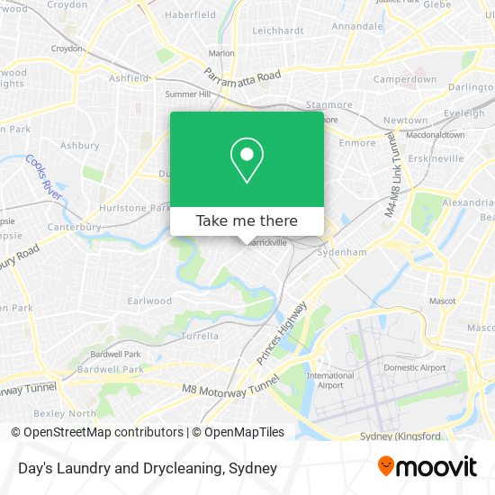 Day's Laundry and Drycleaning map