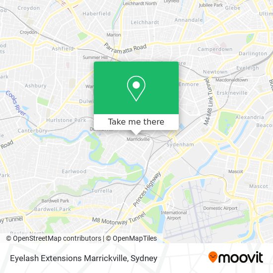 Mapa Eyelash Extensions Marrickville