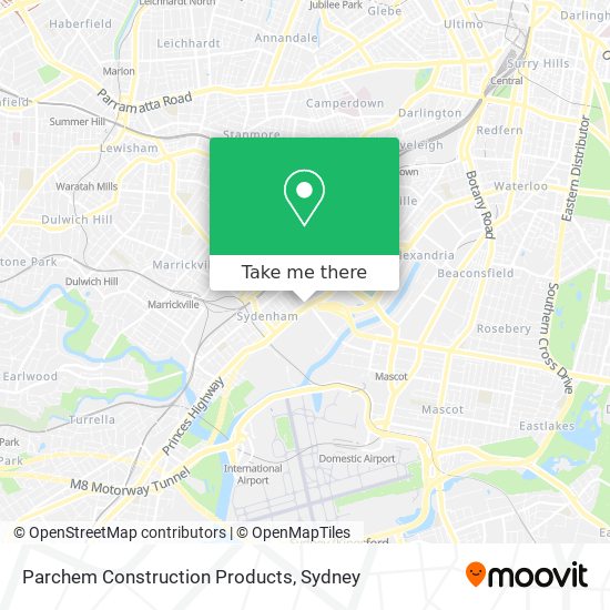 Parchem Construction Products map