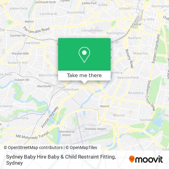 Sydney Baby Hire Baby & Child Restraint Fitting map