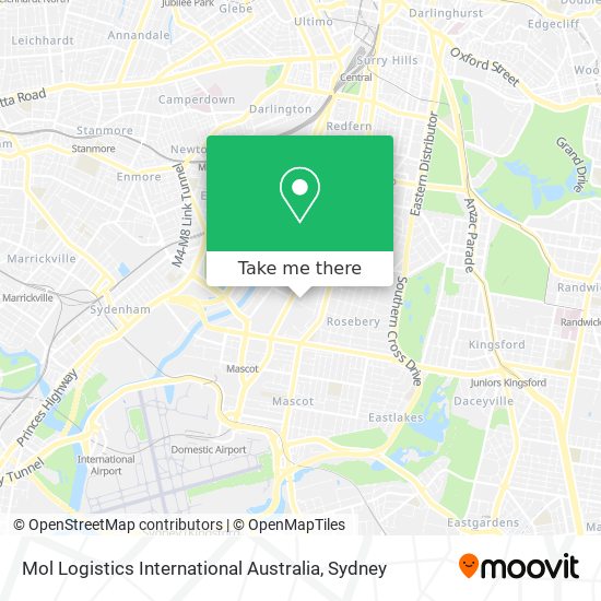 Mapa Mol Logistics International Australia