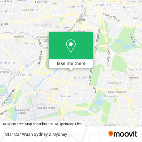 Mapa Star Car Wash Sydney 2