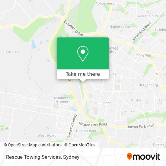 Rescue Towing Services map