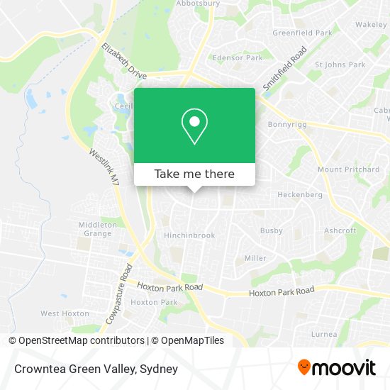 Mapa Crowntea Green Valley
