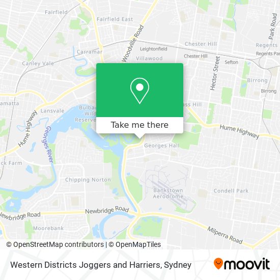 Western Districts Joggers and Harriers map