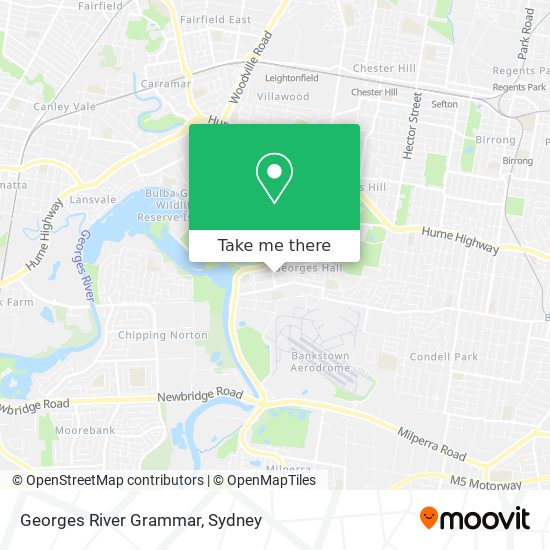 Georges River Grammar map
