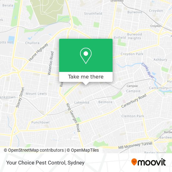 Your Choice Pest Control map