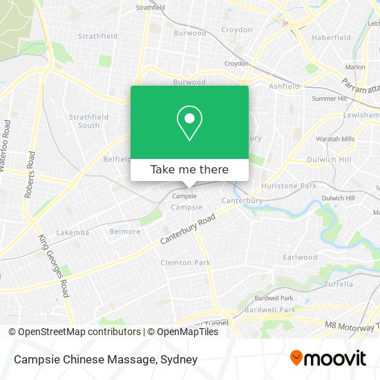 Campsie Chinese Massage map