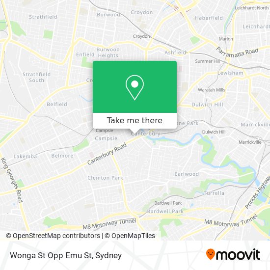 Wonga St Opp Emu St map