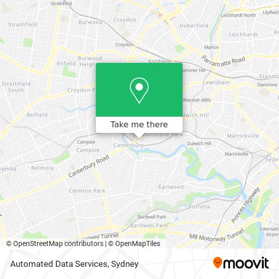 Automated Data Services map