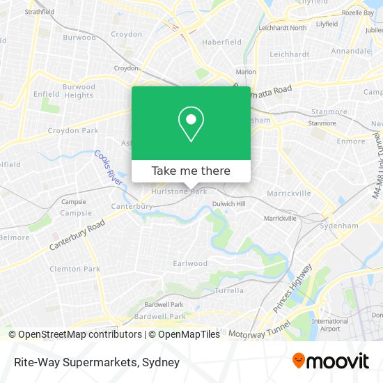 Mapa Rite-Way Supermarkets