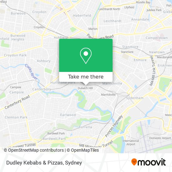 Mapa Dudley Kebabs & Pizzas