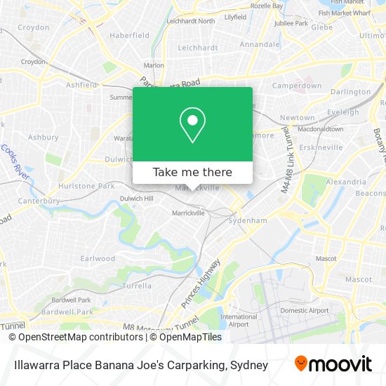 Illawarra Place Banana Joe's Carparking map