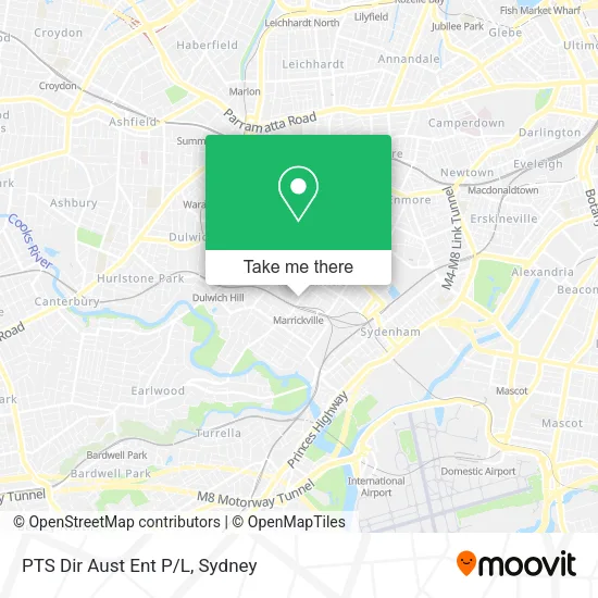 PTS Dir Aust Ent P/L map