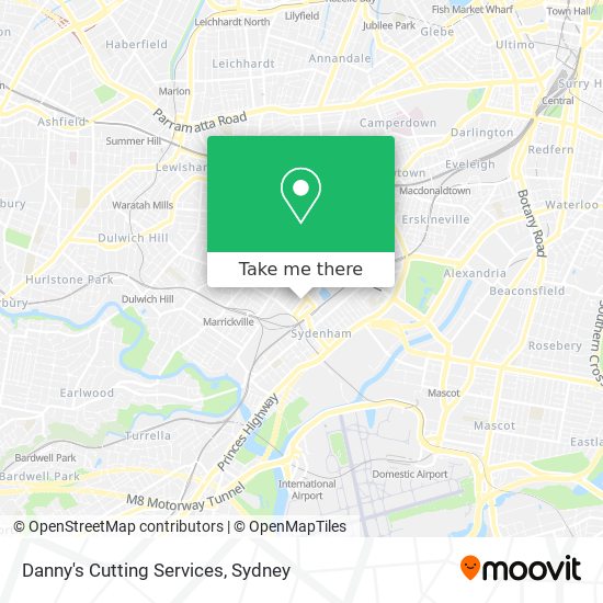 Danny's Cutting Services map