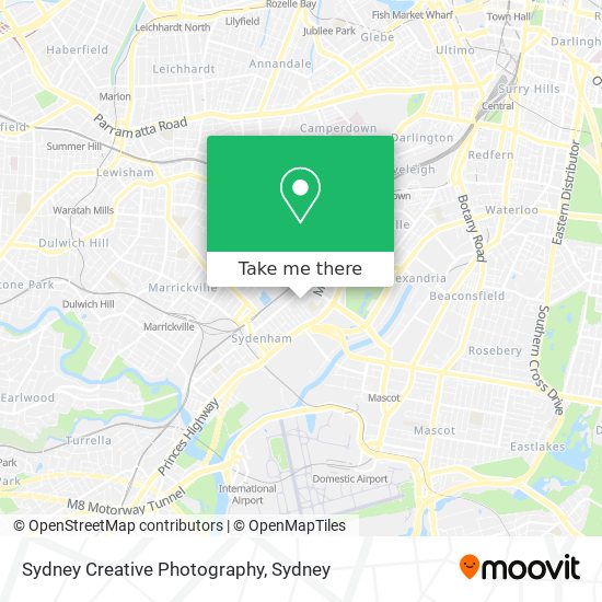 Sydney Creative Photography map
