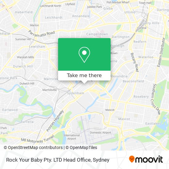 Rock Your Baby Pty. LTD Head Office map