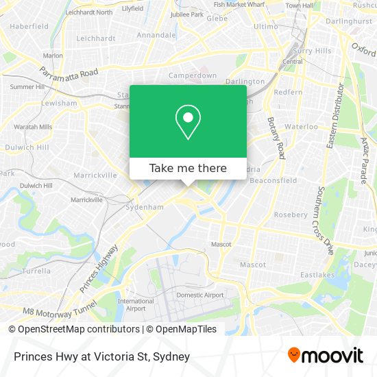 Princes Hwy at Victoria St map