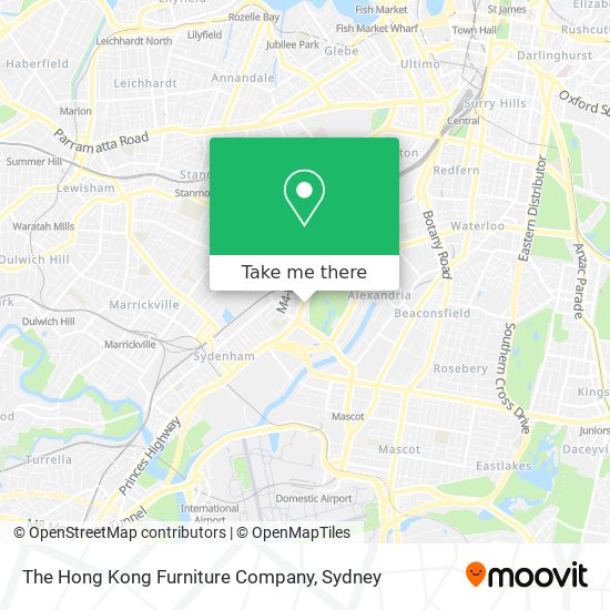 The Hong Kong Furniture Company map
