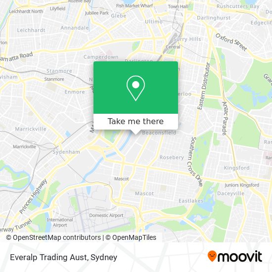 Everalp Trading Aust map