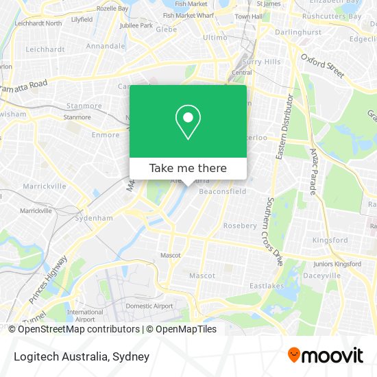 Mapa Logitech Australia