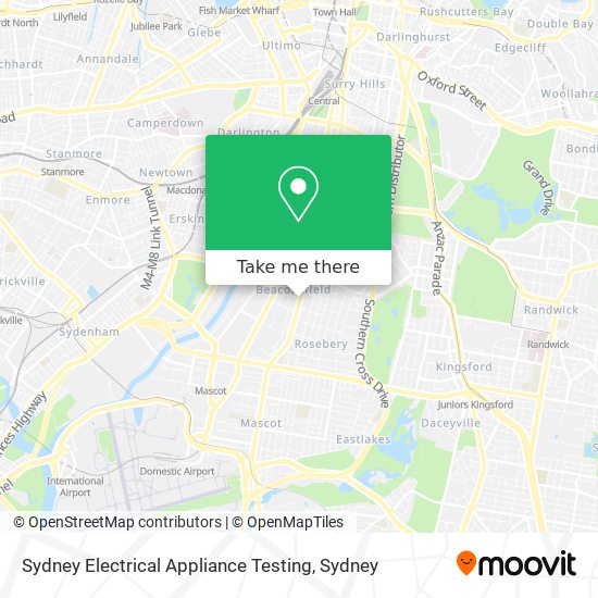Sydney Electrical Appliance Testing map