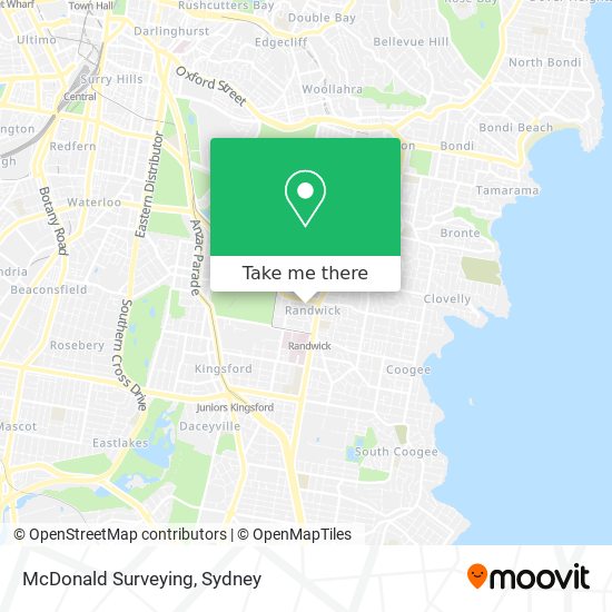 McDonald Surveying map