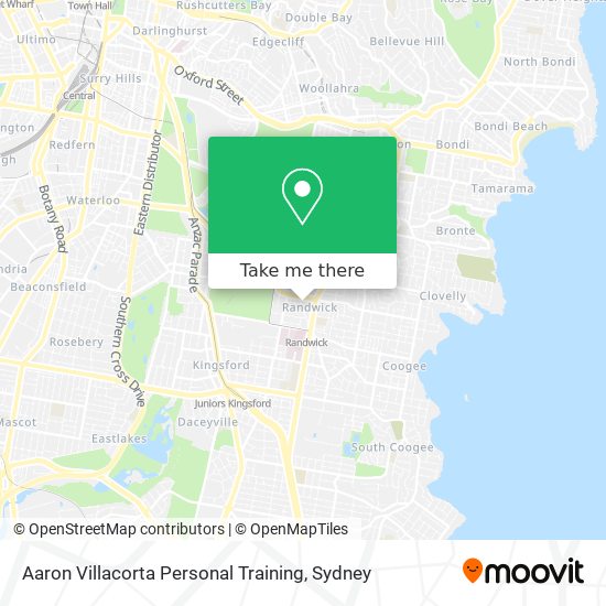 Mapa Aaron Villacorta Personal Training