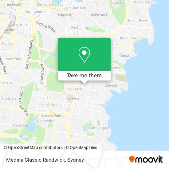 Medina Classic Randwick map