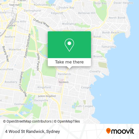 Mapa 4 Wood St Randwick