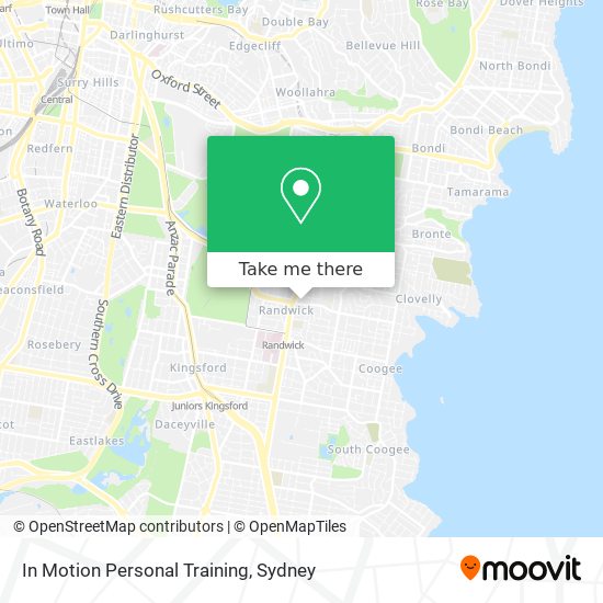 In Motion Personal Training map