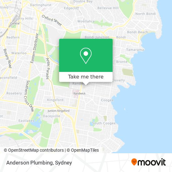 Mapa Anderson Plumbing