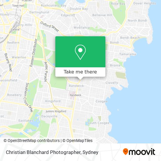 Christian Blanchard Photographer map