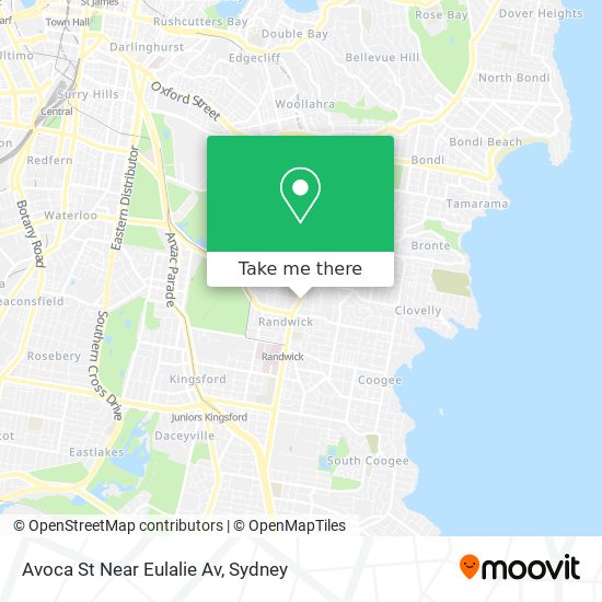 Avoca St Near Eulalie Av map