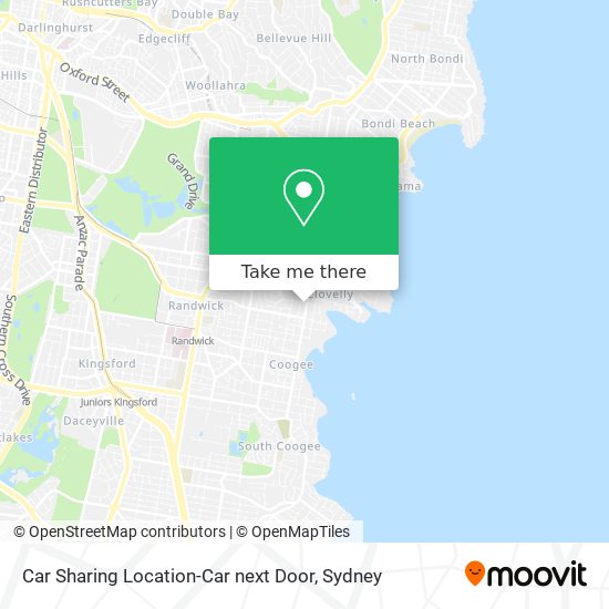 Car Sharing Location-Car next Door map