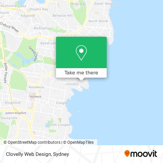 Clovelly Web Design map