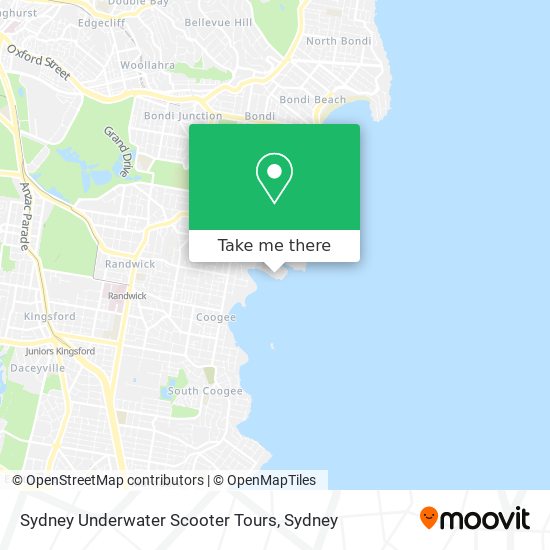Sydney Underwater Scooter Tours map