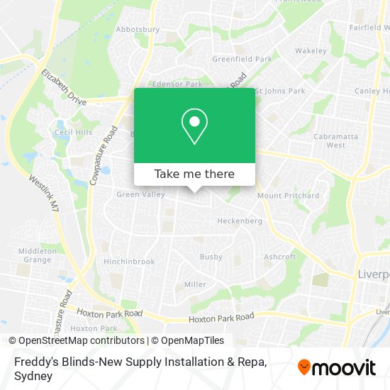 Freddy's Blinds-New Supply Installation & Repa map