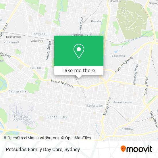 Petsuda's Family Day Care map